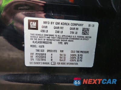 Zdjęcie 13 z 13 samochodu: 2021 BUICK ENCORE PREFERRED VIN:KL4CJASB1MB322195 - miniatura