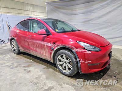 Czwarte zdjęcie samochodu z boku: 2022 TESLA MODEL Y VIN:7SAYGDEE4NF360491 - miniatura