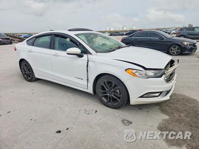 Czwarte zdjęcie samochodu z boku: 2018 FORD FUSION SE HYBRID VIN:3FA6P0LU8JR116378 - miniatura