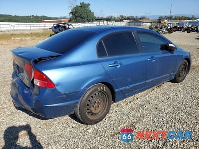 Trzecie zdjęcie samochodu z tyłu: 2007 HONDA CIVIC LX VIN:JHMFA16517S006578 - miniatura