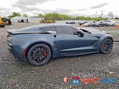 Trzecie zdjęcie samochodu z tyłu: 2019 CHEVROLET CORVETTE Z06 1LZ VIN:1G1YN2D63K5606096 - miniatura