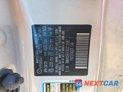 Zdjęcie 12 z 12 samochodu: 2010 HYUNDAI GENESIS COUPE 3.8L VIN:KMHHU6KH1AU011687 - miniatura
