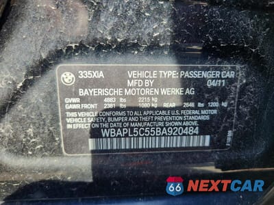 Zdjęcie 12 z 12 samochodu: 2011 BMW 335 XI VIN:WBAPL5C55BA920484 - miniatura
