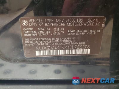 Zdjęcie 14 z 14 samochodu: 2012 BMW X5 XDRIVE35I VIN:5UXZV4C5XCL755178 - miniatura
