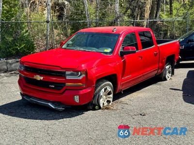 Drugie zdjęcie samochodu z przodu: 2018 CHEVROLET SILVERADO K1500 LT VIN:3GCUKREC3JG587584 - miniatura