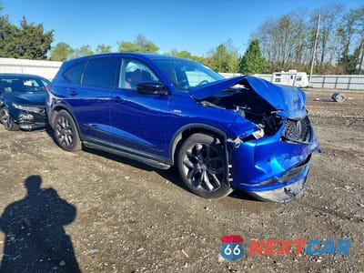 Czwarte zdjęcie samochodu z boku: 2022 ACURA MDX A-SPEC VIN:5J8YE1H05NL048504 - miniatura