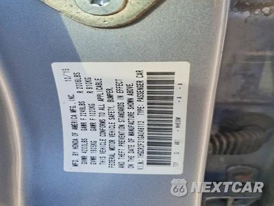 Zdjęcie 13 z 13 samochodu: 2016 HONDA ACCORD LX VIN:1HGCR2F31GA048113 - miniatura