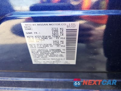 Zdjęcie 14 z 14 samochodu: 2017 NISSAN PATHFINDER SV VIN:5N1DR2MM7HC905017 - miniatura
