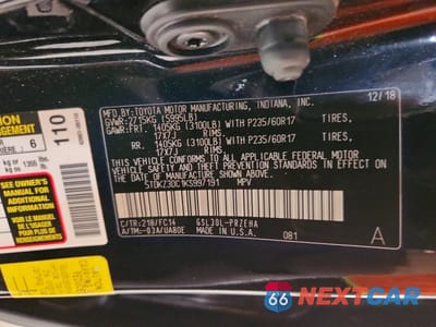 Zdjęcie 14 z 14 samochodu: 2019 TOYOTA SIENNA LE VIN:5TDKZ3DC1KS997191 - miniatura