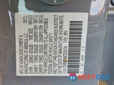 Zdjęcie 12 z 12 samochodu: 2026 HONDA CR-V SPORT-L VIN:7FARS5H84TE000134 - miniatura