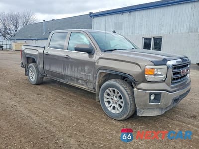 Czwarte zdjęcie samochodu z boku: 2014 GMC SIERRA K1500 SLE VIN:3GTU2UEC3EG156980 - miniatura