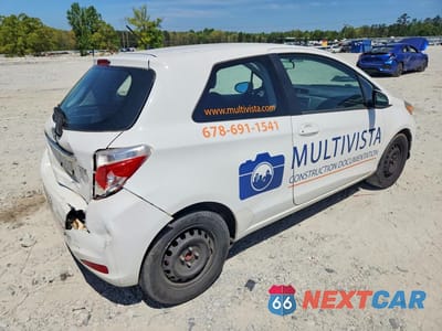 Trzecie zdjęcie samochodu z tyłu: 2014 TOYOTA YARIS 3-DOOR L FLEET VIN:VNKJTUD33EA008996 - miniatura