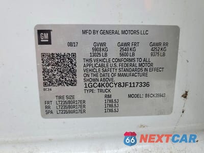 Zdjęcie 12 z 12 samochodu: 2018 CHEVROLET SILVERADO K3500 LTZ VIN:1GC4K0CY8JF117336 - miniatura