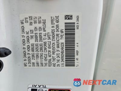 Zdjęcie 13 z 13 samochodu: 2018 HONDA CR-V EXL VIN:2HKRW2H89JH643236 - miniatura