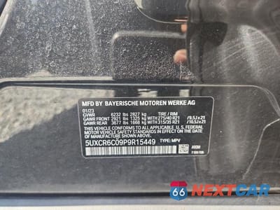 Zdjęcie 13 z 13 samochodu: 2023 BMW X5 XDRIVE40I VIN:5UXCR6C09P9R15449 - miniatura