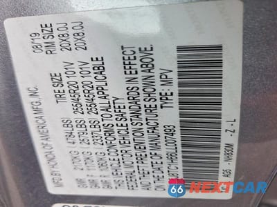 Zdjęcie 12 z 12 samochodu: 2020 ACURA RDX A-SPEC VIN:5J8TC1H66LL007493 - miniatura