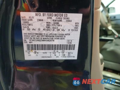Zdjęcie 13 z 13 samochodu: 2008 FORD ESCAPE VIN:1FMCU92Z98KA82078 - miniatura