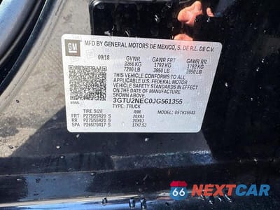 Zdjęcie 13 z 13 samochodu: 2018 GMC SIERRA K1500 SLT VIN:3GTU2NEC0JG561355 - miniatura