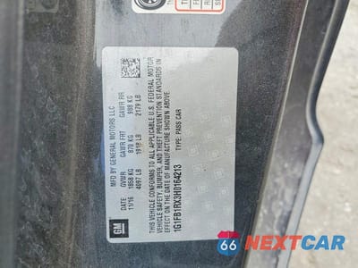 Zdjęcie 13 z 13 samochodu: 2017 CHEVROLET CAMARO LT VIN:1G1FB1RX3H0164213 - miniatura