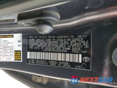Zdjęcie 12 z 12 samochodu: 2017 TOYOTA PRIUS PRIME ADVANCED VIN:JTDKARFP5H3043046 - miniatura