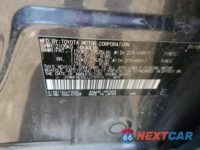 Zdjęcie 13 z 13 samochodu: 2018 TOYOTA RAV4 LE VIN:JTMBFREV8JJ730976 - miniatura