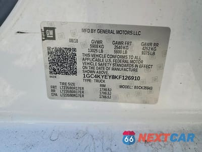 Zdjęcie 12 z 12 samochodu: 2019 CHEVROLET SILVERADO K3500 HIGH COUNTRY VIN:1GC4KYEY8KF126910 - miniatura