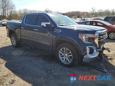 Czwarte zdjęcie samochodu z boku: 2019 GMC SIERRA K1500 SLT VIN:1GTU9DED6KZ168914 - miniatura