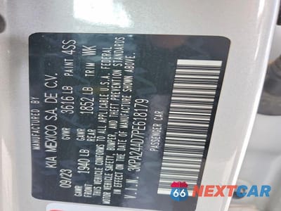 Zdjęcie 12 z 12 samochodu: 2023 KIA RIO LX VIN:3KPA24AD7PE618179 - miniatura