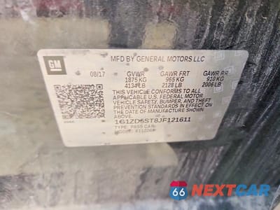 Zdjęcie 12 z 12 samochodu: 2018 CHEVROLET MALIBU LT VIN:1G1ZD5ST8JF121611 - miniatura