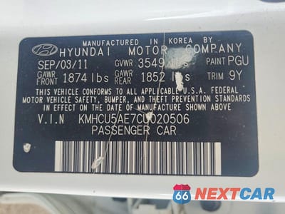 Zdjęcie 12 z 12 samochodu: 2012 HYUNDAI ACCENT SE VIN:KMHCU5AE7CU020506 - miniatura