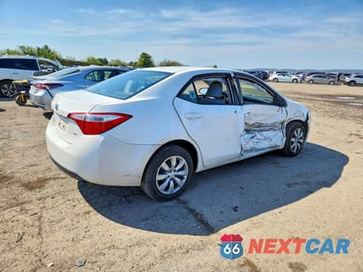 Trzecie zdjęcie samochodu z tyłu: 2014 TOYOTA COROLLA LE VIN:5YFBURHE3EP050650 - miniatura