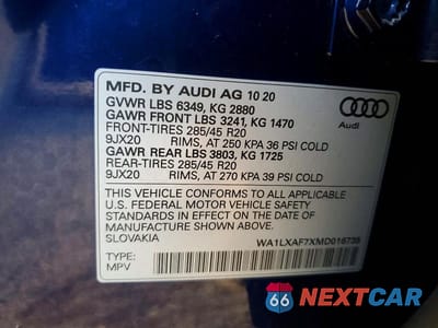 Zdjęcie 14 z 14 samochodu: 2021 AUDI Q7 PREMIUM PLUS VIN:WA1LXAF7XMD016735 - miniatura
