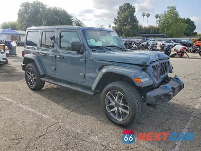Czwarte zdjęcie samochodu z boku: 2024 JEEP WRANGLER 4XE VIN:1C4RJXN65RW316093 - miniatura