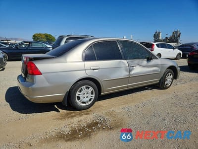 Trzecie zdjęcie samochodu z tyłu: 2003 HONDA CIVIC EX VIN:1HGES25883L019989 - miniatura