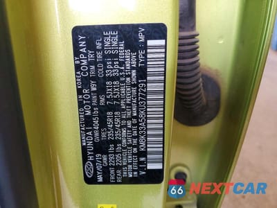 Zdjęcie 13 z 13 samochodu: 2019 HYUNDAI KONA LIMITED VIN:KM8K33A58KU377291 - miniatura