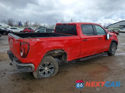 Trzecie zdjęcie samochodu z tyłu: 2023 GMC SIERRA K1500 VIN:1GTUUAED7PZ205649 - miniatura