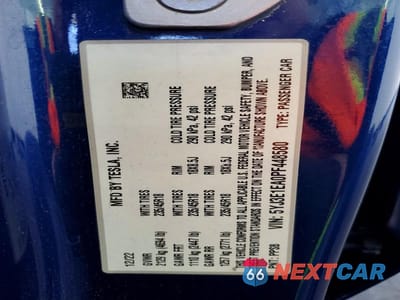 Zdjęcie 12 z 12 samochodu: 2023 TESLA MODEL 3 VIN:5YJ3E1EA0PF448580 - miniatura