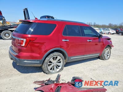 Trzecie zdjęcie samochodu z tyłu: 2018 FORD EXPLORER LIMITED VIN:1FM5K8F86JGC46972 - miniatura