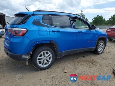 Trzecie zdjęcie samochodu z tyłu: 2018 JEEP COMPASS SPORT VIN:3C4NJCAB0JT255109 - miniatura