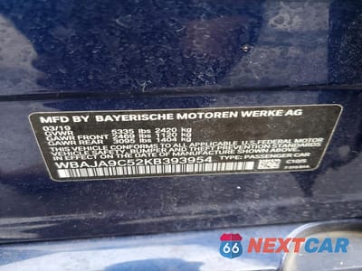 Zdjęcie 13 z 13 samochodu: 2019 BMW 530E VIN:WBAJA9C52KB393954 - miniatura