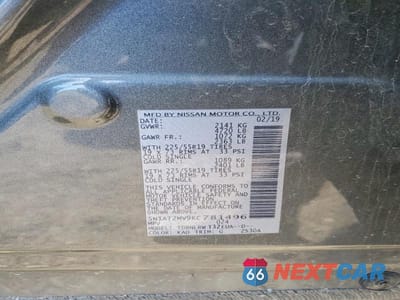 Zdjęcie 13 z 13 samochodu: 2019 NISSAN ROGUE SL VIN:5N1AT2MV9KC781496 - miniatura