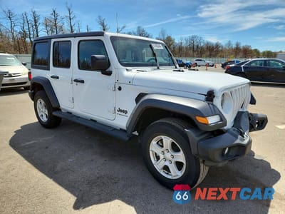 Czwarte zdjęcie samochodu z boku: 2023 JEEP WRANGLER SPORT VIN:1C4HJXDG7PW519327 - miniatura