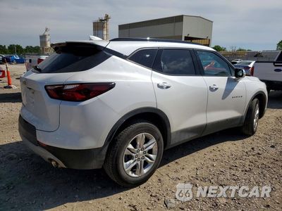 Trzecie zdjęcie samochodu z tyłu: 2022 CHEVROLET BLAZER 3LT VIN:3GNKBJRSXNS222341 - miniatura