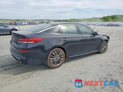 Trzecie zdjęcie samochodu z tyłu: 2019 KIA OPTIMA SX TURBO VIN:5XXGV4L21KG344622 - miniatura
