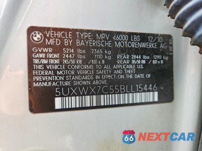 Zdjęcie 14 z 14 samochodu: 2011 BMW X3 XDRIVE35I VIN:5UXWX7C55BLL15446 - miniatura