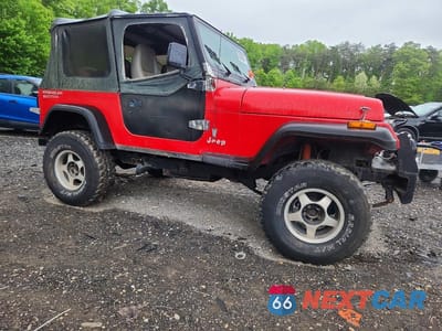 Czwarte zdjęcie samochodu z boku: 1993 JEEP WRANGLER / YJ S VIN:1J4FY19P2PP235472 - miniatura