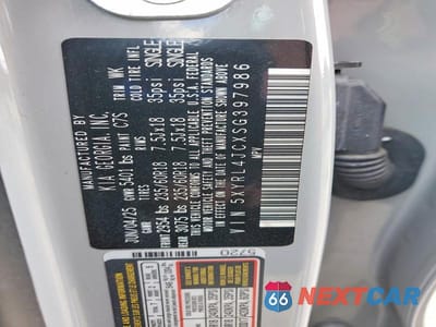 Zdjęcie 12 z 12 samochodu: 2025 KIA SORENTO S VIN:5XYRL4JCXSG397986 - miniatura