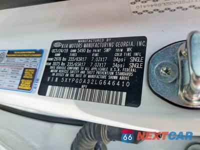 Zdjęcie 13 z 13 samochodu: 2020 KIA SORENTO LX VIN:5XYPGDA32LG646410 - miniatura