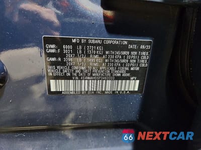 Zdjęcie 14 z 14 samochodu: 2023 SUBARU ASCENT PREMIUM VIN:4S4WMAHD5P3463333 - miniatura