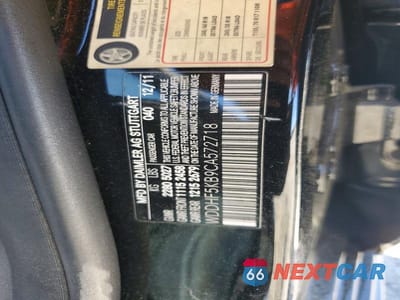 Zdjęcie 12 z 12 samochodu: 2012 MERCEDES-BENZ E 350 VIN:WDDHF5KB9CA572718 - miniatura
